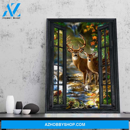 Gearhumans Gearhuman 3D Deer Hunting Window Canvas