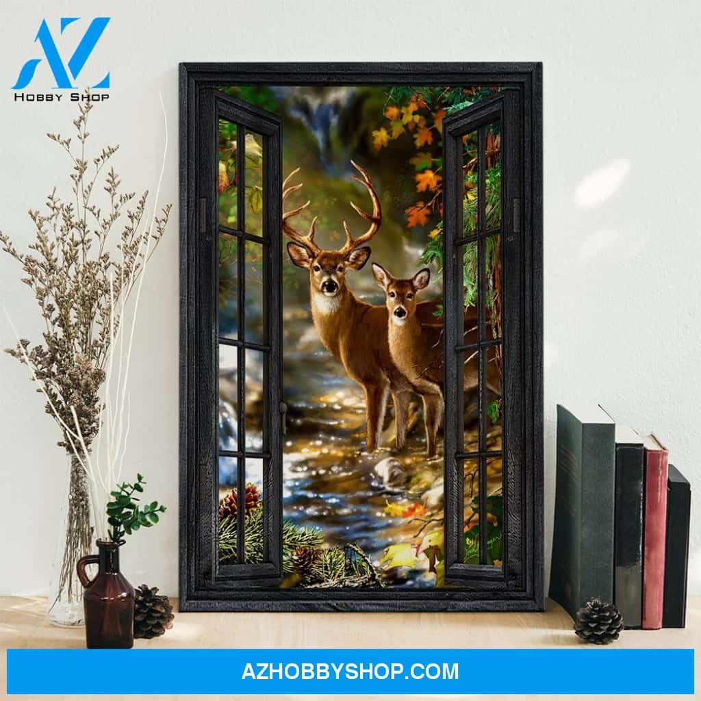 Gearhumans Gearhuman 3D Deer Hunting Window Canvas
