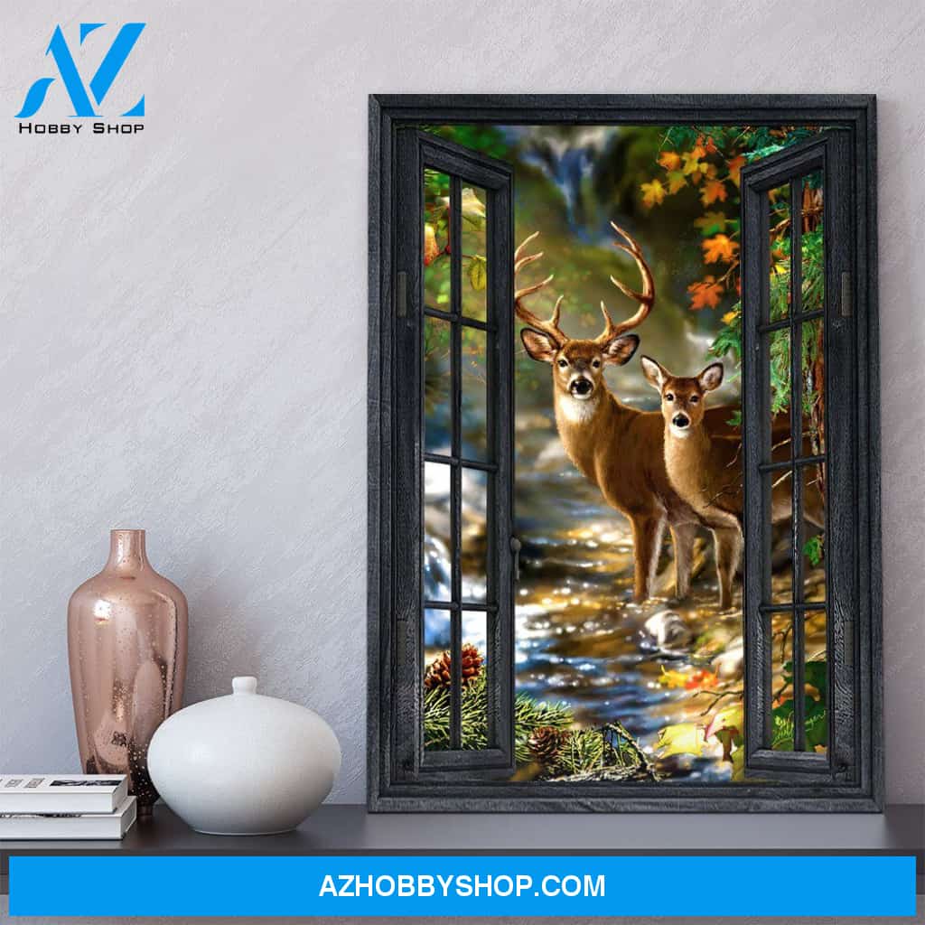 Gearhumans Gearhuman 3D Deer Hunting Window Canvas