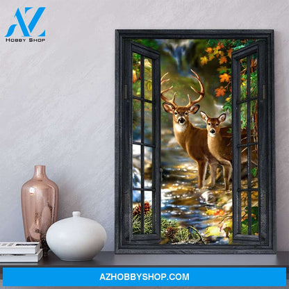 Gearhumans Gearhuman 3D Deer Hunting Window Canvas