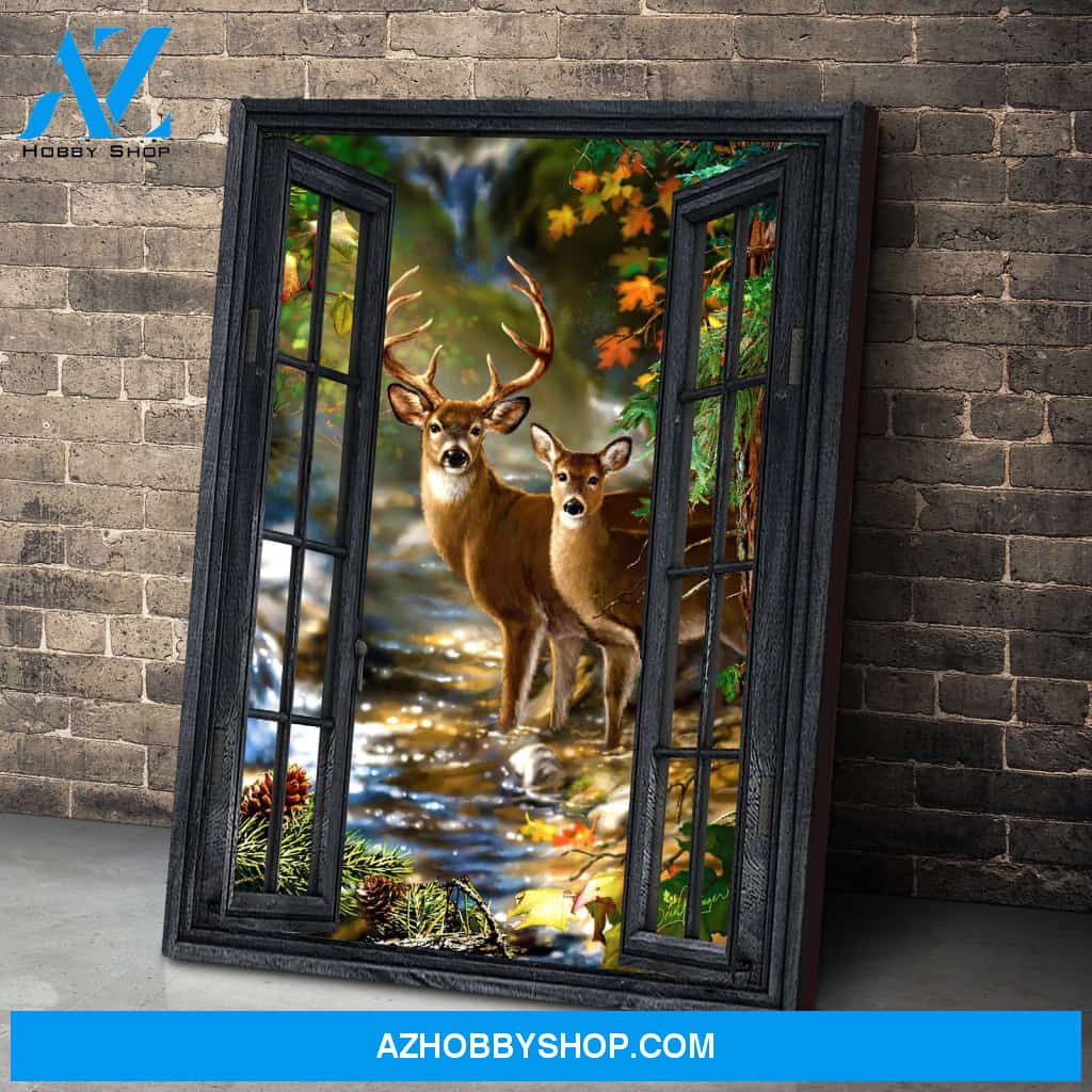 Gearhumans Gearhuman 3D Deer Hunting Window Canvas