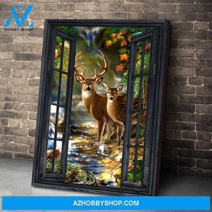 Gearhumans Gearhuman 3D Deer Hunting Window Canvas