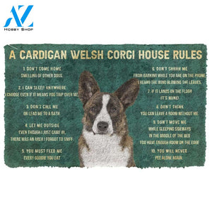 Gearhumans  Gearhuman 3D House Rules Cardigan Welsh Corgi Dog Doormat
