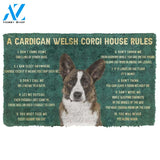 Gearhumans  Gearhuman 3D House Rules Cardigan Welsh Corgi Dog Doormat