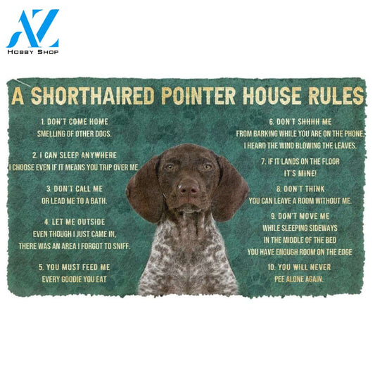Gearhumans  Gearhuman 3D House Rules German Shorthaired Pointer Dog Doormat