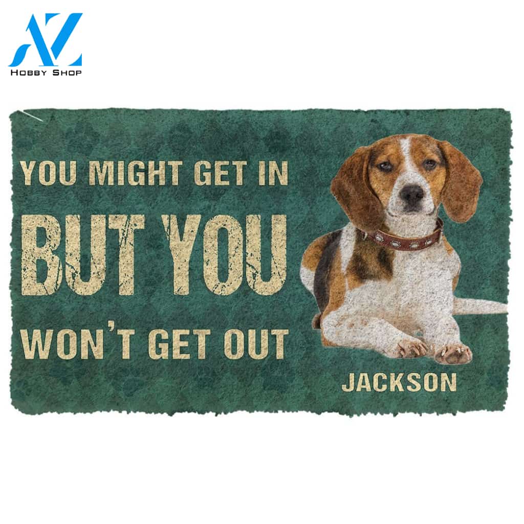 Gearhumans  Gearhuman 3D Keep Door Closed Beagles Dog Custom Gender Doormat
