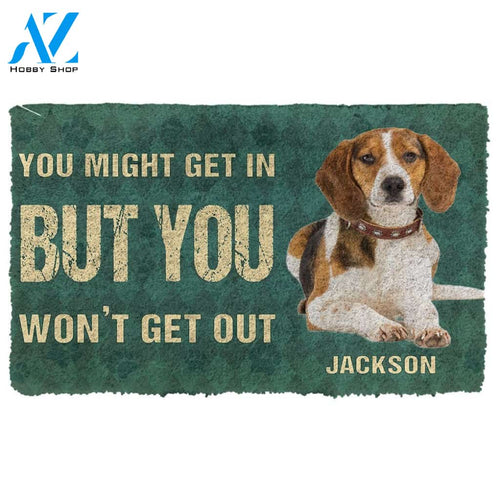Gearhumans  Gearhuman 3D Keep Door Closed Beagles Dog Custom Gender Doormat