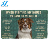 Gearhumans  GearHuman 3D Please Remember Australian Shepherd Dogs House Rules Custom Doormat