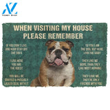 Gearhumans Gearhuman 3D Please Remember Bulldog Dog'S House Rules Doormat