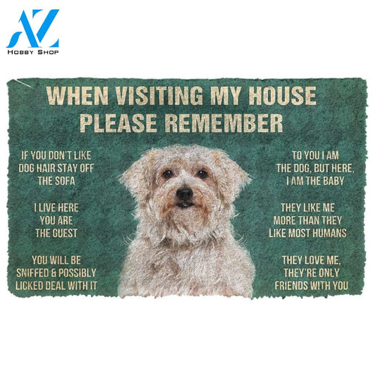 Gearhumans  GearHuman 3D Please Remember Dandie Dinmont Terrier Dogs House Rules Doormat