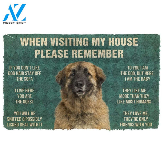 Gearhumans  GearHuman 3D Please Remember Leonberger Dogs House Rules Doormat