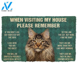 Gearhumans Gearhuman 3D Please Remember Maine Coon Cat House Rules Doormat