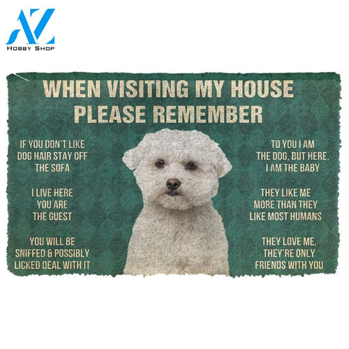 Gearhumans  GearHuman 3D Please Remember Maltese Dog's House Rules Doormat