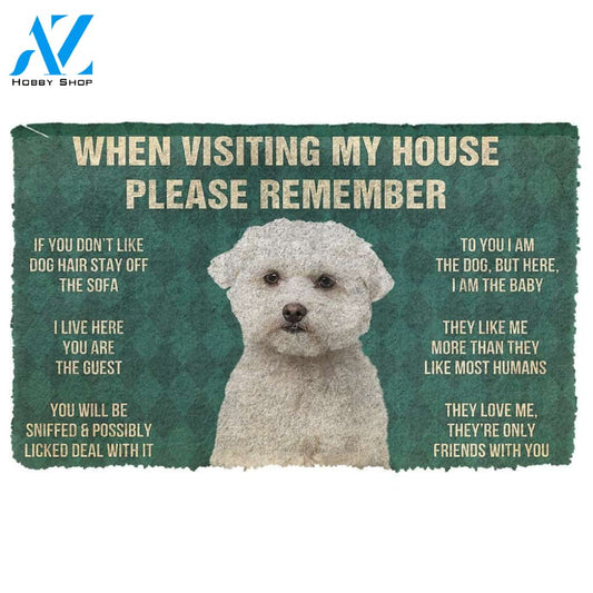 Gearhumans  GearHuman 3D Please Remember Maltese Dog's House Rules Doormat