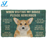 Gearhumans  GearHuman 3D Please Remember Pembroke Welsh Corgi Dogs House Rules Doormat