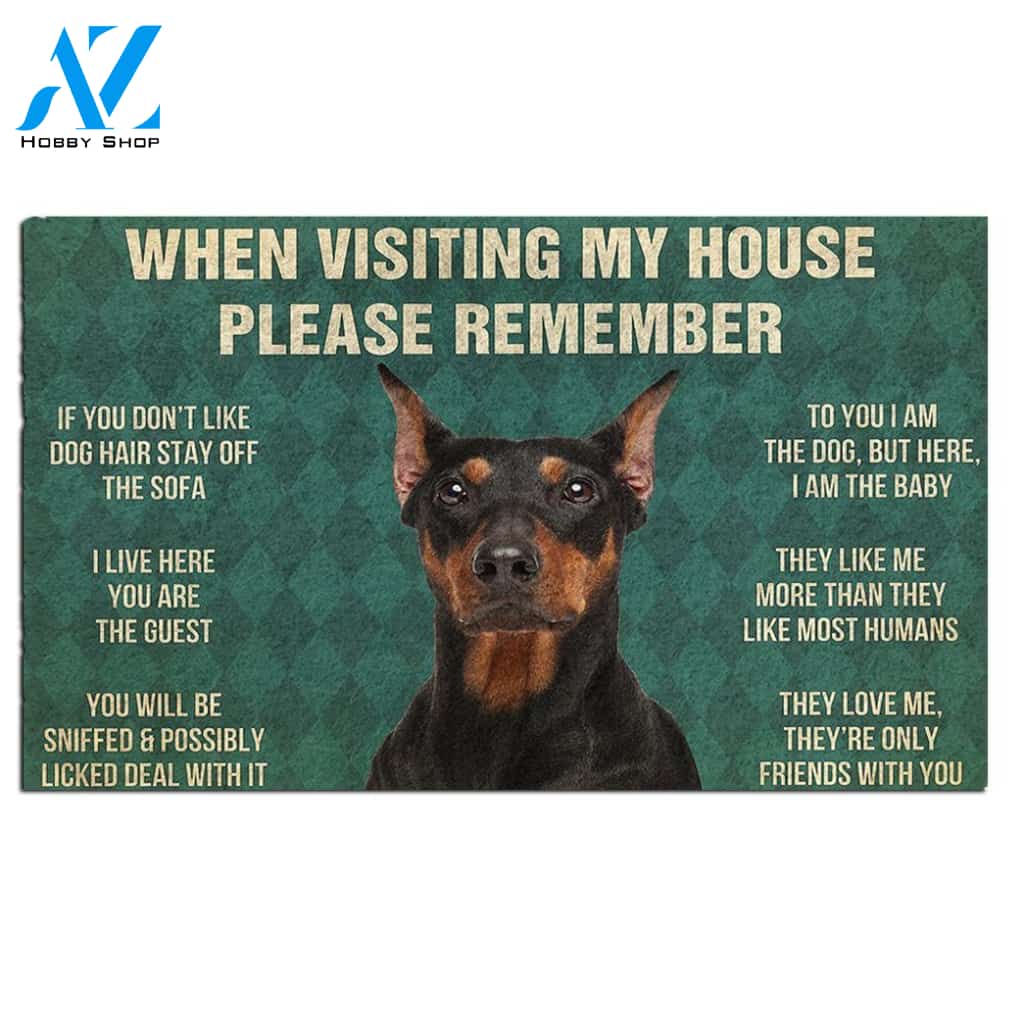 German Pinscher's Rules Doormat