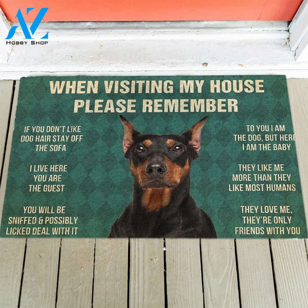 German Pinscher's Rules Doormat