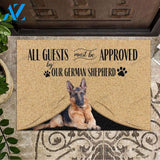 GERMAN SHEPHERD 1 ALL GUEST MUST BE APPROVED DOORMAT Indoor And Outdoor Doormat Warm House Gift Welcome Mat Home Decor Gift For German Shepherd Lover Xmas