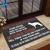 German Shepherd Before You Break In To My House Funny Indoor And Outdoor Doormat Warm House Gift Welcome Mat Gift For Dog Lovers