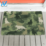German Shepherd Camo Funny Indoor And Outdoor Doormat Warm House Gift Welcome Mat Birthday Gift For Dog Lovers