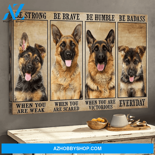 German Shepherd Canvas (No Frame)