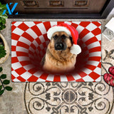 German Shepherd Christmas - Dog Doormat - Welcome Mat - Home Decor - Christmas Gift Decor