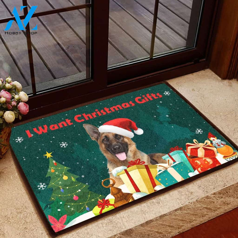 German Shepherd Christmas Gifts - Dog Doormat Welcome Mat House Warming Gift Home Decor Gift for Dog Lovers Funny Doormat Gift Idea