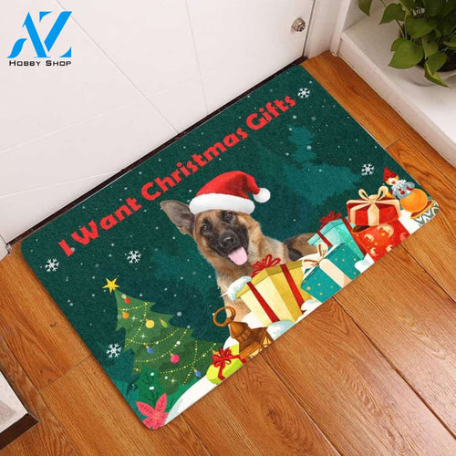 German Shepherd Christmas Gifts Dog Doormat