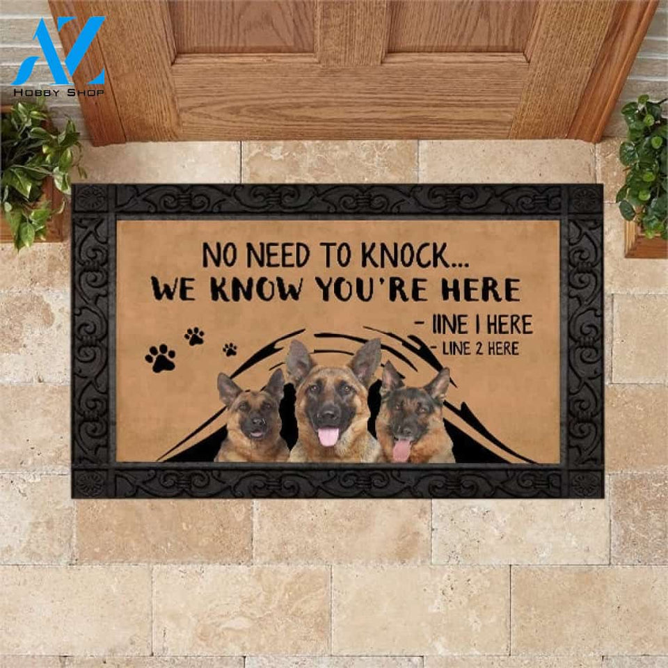German shepherd M288 Custom Doormat All Over Printed (6228)