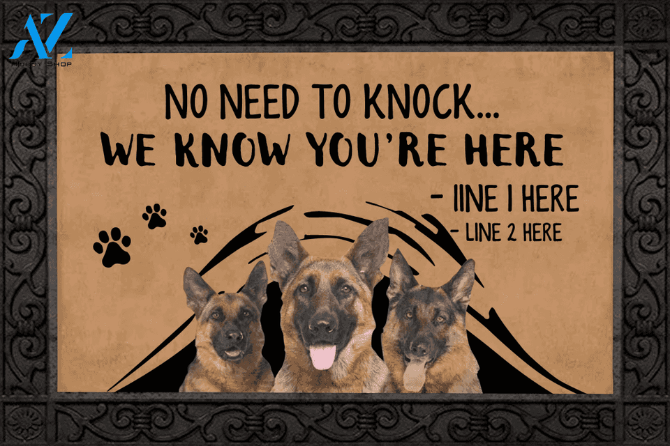 German shepherd M288 Custom Doormat All Over Printed (6228)
