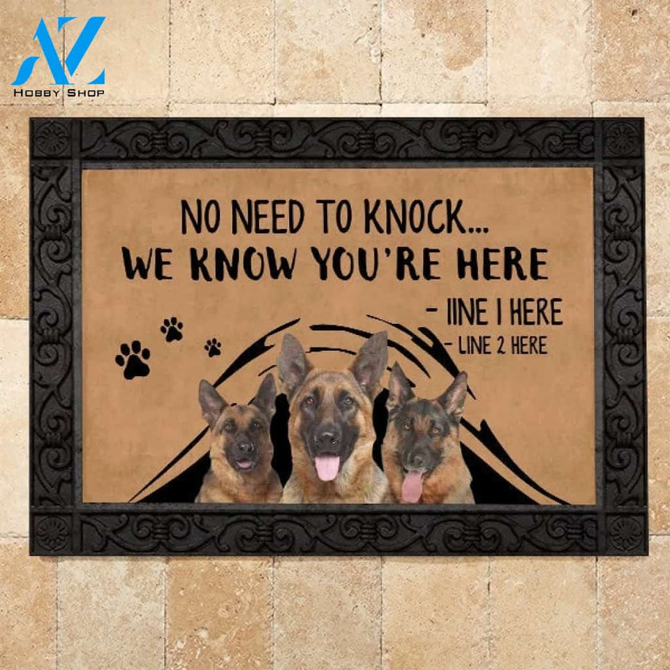 German shepherd M288 Custom Doormat All Over Printed (6228)