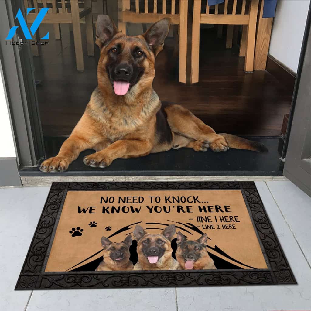 German shepherd M288 Custom Doormat All Over Printed (6228)