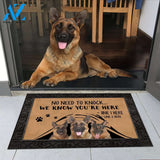 German shepherd M288 Custom Doormat All Over Printed (6228)