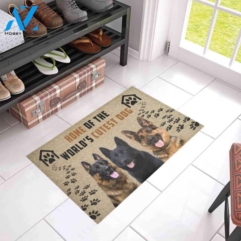 Ta 9 German Shepherd cutest dog | Welcome Mat | House Warming Gift