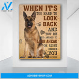 German Shepherd Dog Canvas Prints Wall Art - God Once Said Matte Canvas