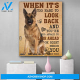 German Shepherd Dog Canvas Prints Wall Art - God Once Said Matte Canvas