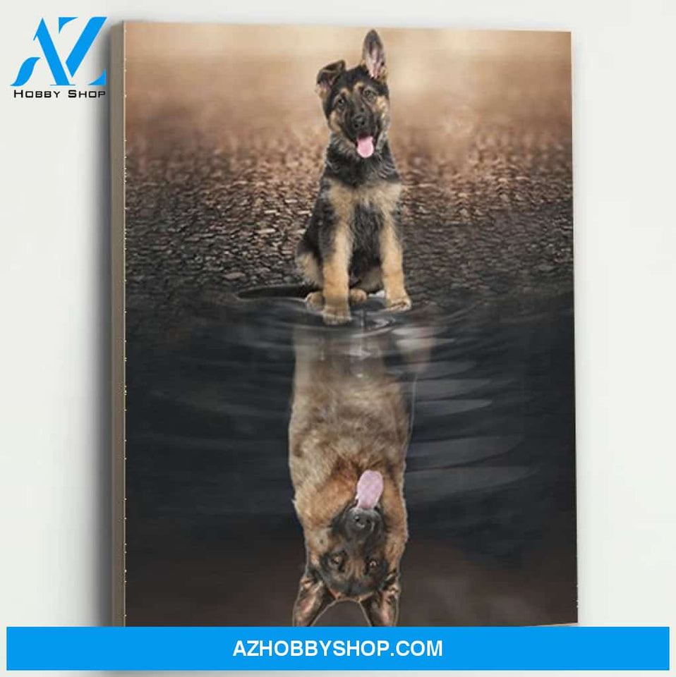 German Shepherd Dog Canvas Prints Wall Art - Matte Canvas