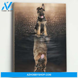 German Shepherd Dog Canvas Prints Wall Art - Matte Canvas