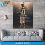 German Shepherd Dog Canvas Prints Wall Art - Matte Canvas