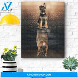 German Shepherd Dog Canvas Prints Wall Art - Matte Canvas