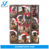 German Shepherd Dog - Christmas Fleece Blanket Gift For Christmas Birthday Gift Home Decor Bedding Couch Sofa Soft And Comfy Cozy