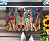 German Shepherd Dog Happy Halloween Day Doormat Welcome Mat Housewarming Gift Home Decor Gift For Dog Lovers Funny Doormat Gift Idea For Halloween