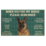 German Shepherd's Rules Doormat