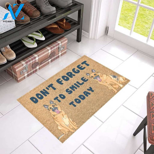 German Shepherd Don't Forget To Smile Today Doormat
