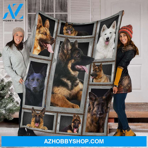 German Shepherd Fleece Blanket