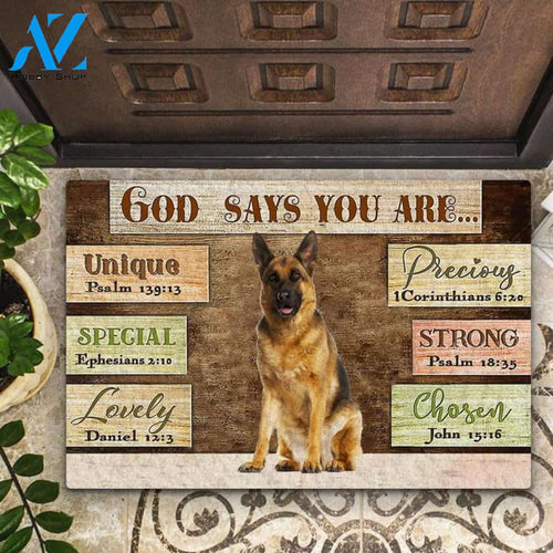 German Shepherd God Says You Are Doormat