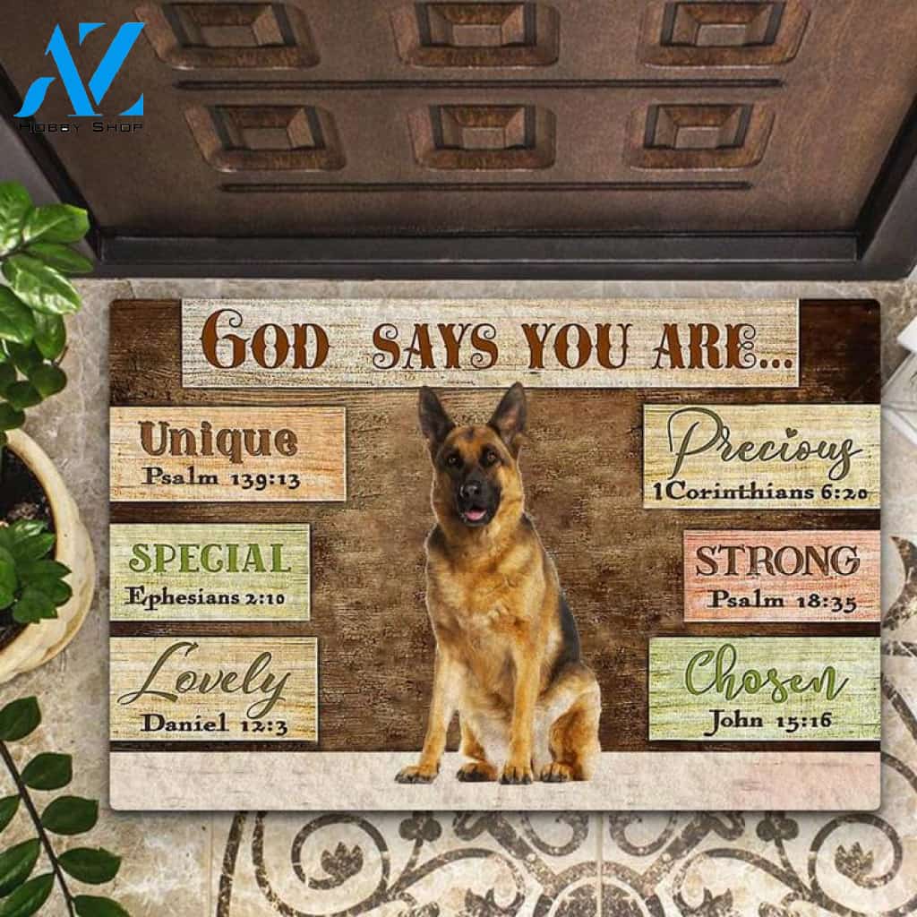 German Shepherd God Says You Are Doormat