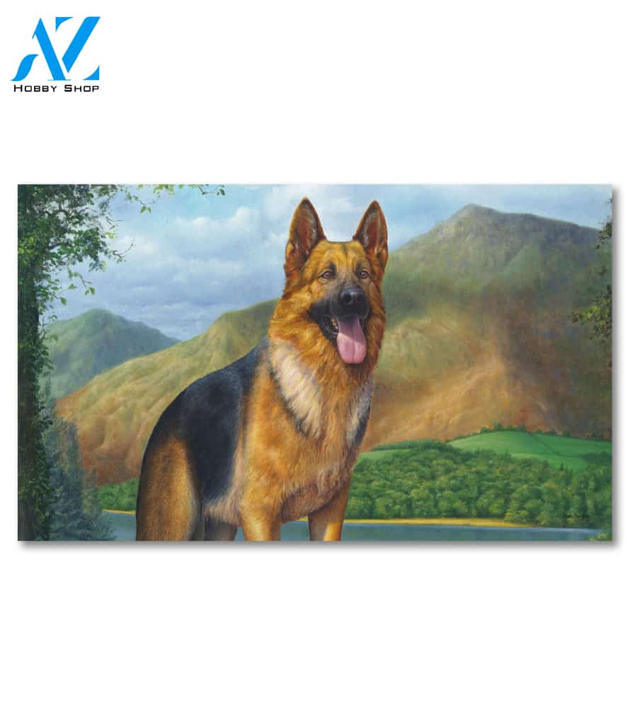 German Shepherd Great Outdoors Doormat - 18" x 30"