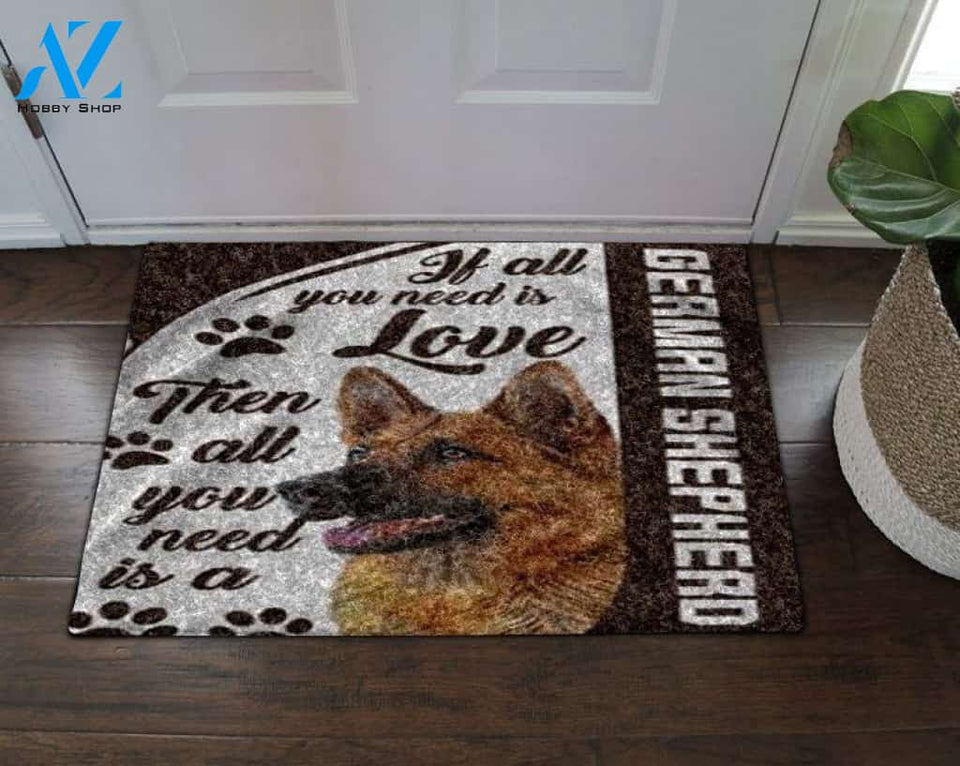German Shepherd Home Decor Doormat - Welcome Mat - House Warming Gift