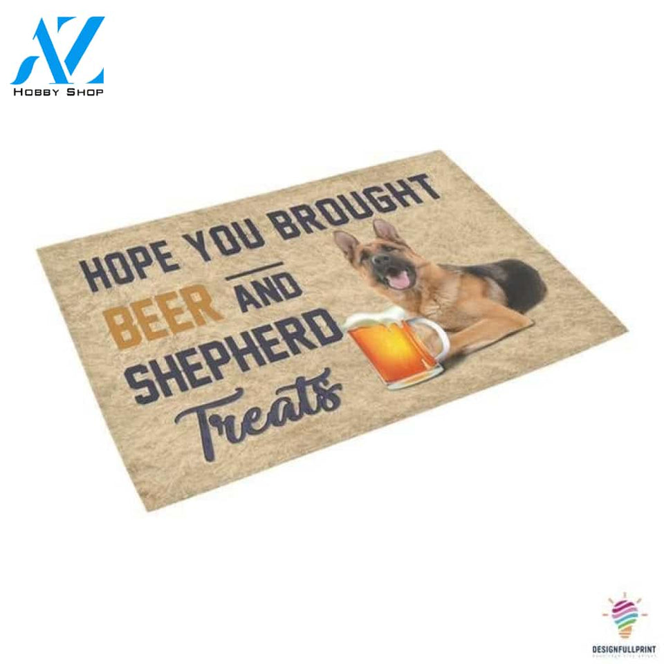 German Shepherd Hope You Bought Beer Shepherd Treat And Doormat HG Gifts For Dog Owners